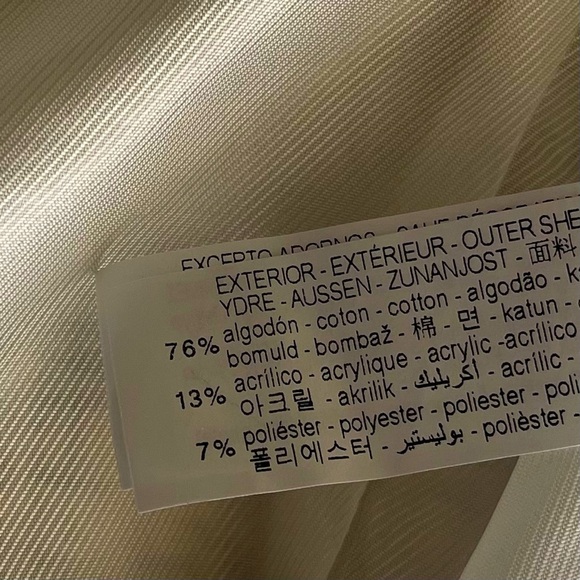 Zara Cream/Yellow Tweed Blazer with Contrast Cuffs - Picture 9 of 9